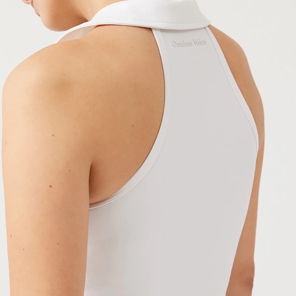 Outdoor Voices Women's Warmup Collared Crop Top SIZE MEDIUM - Picture 3 of 11